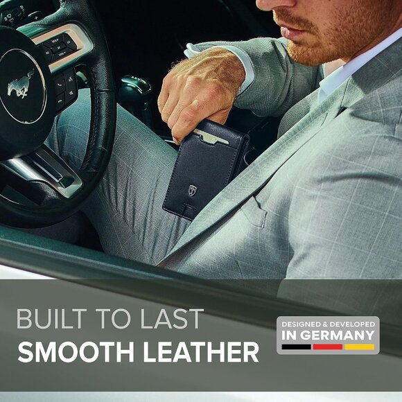 Money Clip RIO Mens Black Wallets slim Front Pocket RFID Blocking Card Holder - Picture 8 of 10